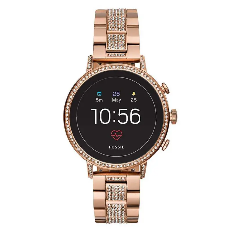 Fossil Q Venture Hr Digital Rose Gold Stainless Steel Ftw6011 Smartwatch 1