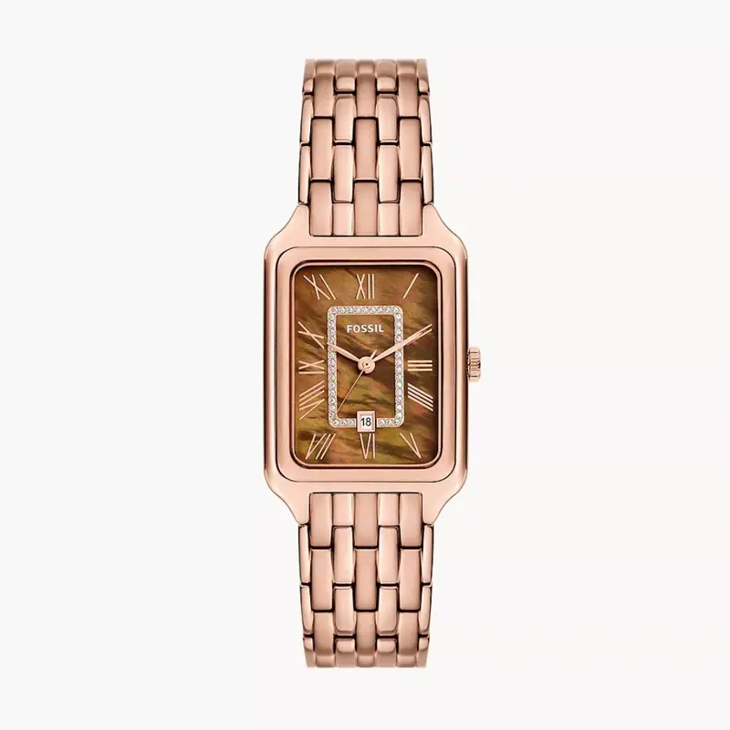Fossil Raquel Rose Gold Stainless Steel Watch Es5323 1