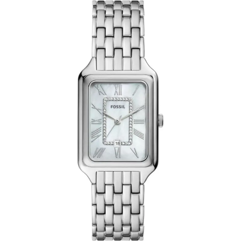 Fossil Raquel Silver Dial & Stainless Steel Strap Women Watch Es5306 1