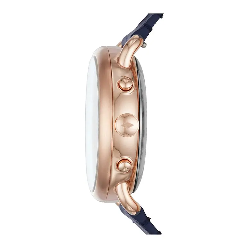 Fossil Refurbished Q Tailor Digital Rose Gold Stainless Steel Ftw1128 Blue Leather Strap Hybrid Smartwatch 2