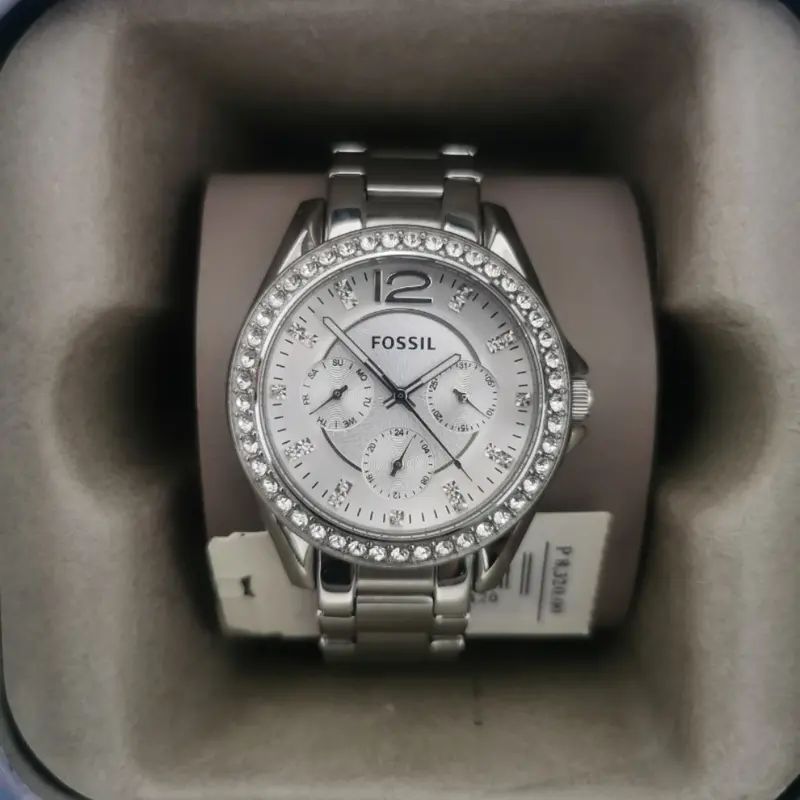 Fossil Riley Multifunction Stainless Steel Women's Watch Es3202 2
