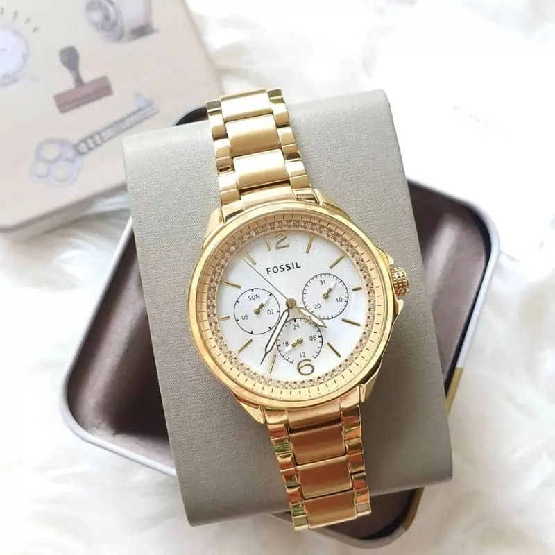 Fossil Saddie Es4780 Gold Stainless Steel Women's Watch 2