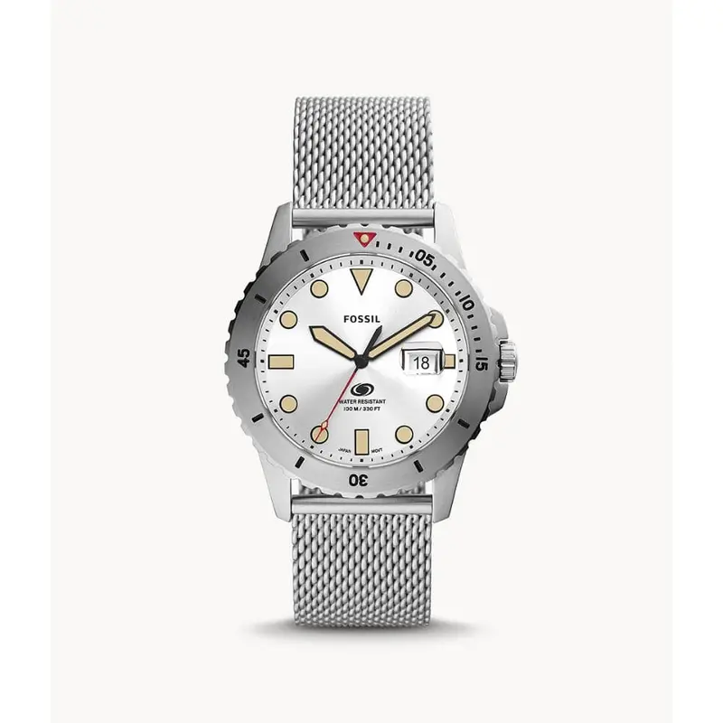 Fossil Silver Dial And Milanes Stainless Steel  Men Watch Fs5948 1