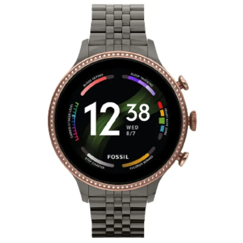 Fossil Smart Watch Ftw6078 Gunmetal Stainless Steel Unisex Watch 1