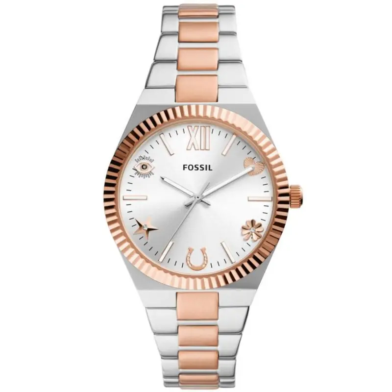 Fossil Two-Tone Stainless Steel Strap Women Watch Es5261 1