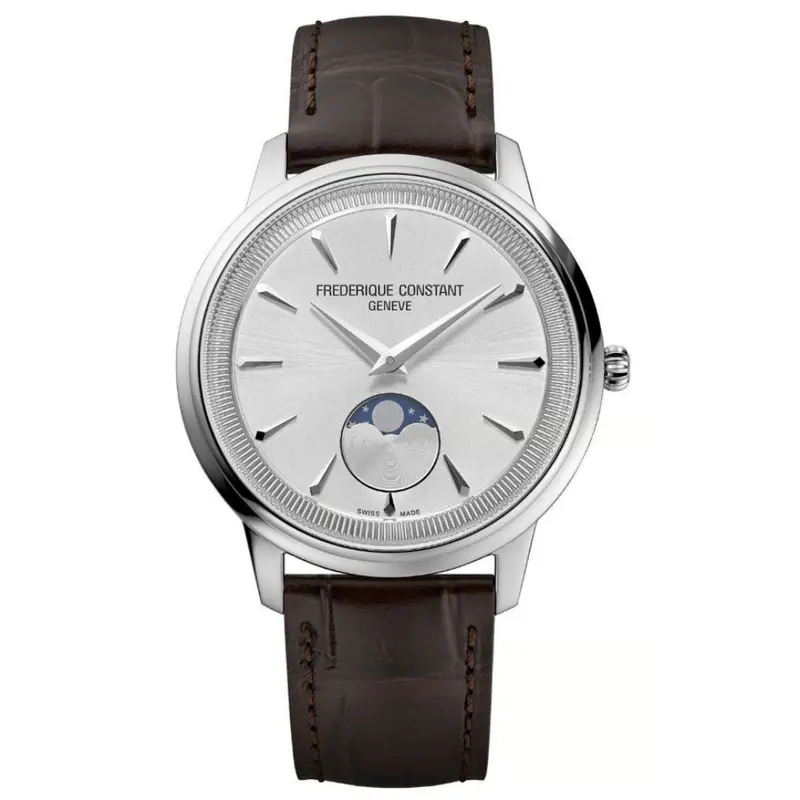 Frederique Constant Brown Leather Strap Men Watch Fc-206S3s6 1