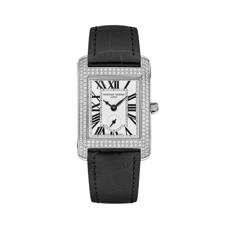 Frederique Constant Classics Black Leather Strap Unisex Watch Fc-235S2cd6 1