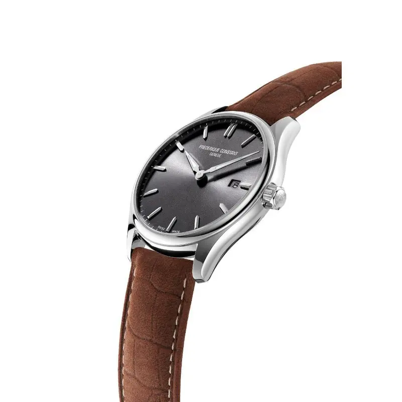 Frederique Constant Classics Quartz Brown Leather Strap Men's Watch Fc-220Dgs5b6 2