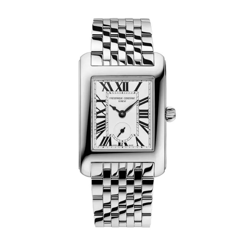Frederique Constant Fc-235S2c6b Classics  Carrée Small Seconds 7-Links Steel Bracelet Watch 1