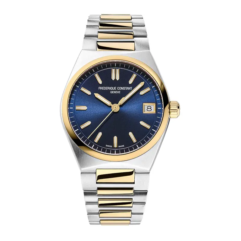 Frederique Constant Fc-240N2nh3b Highlife Ladies Quartz Blue Dial Two-Toned Watch 1