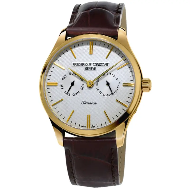 Frederique Constant Fc-259St5b5 Brown Leather Men Watch 1