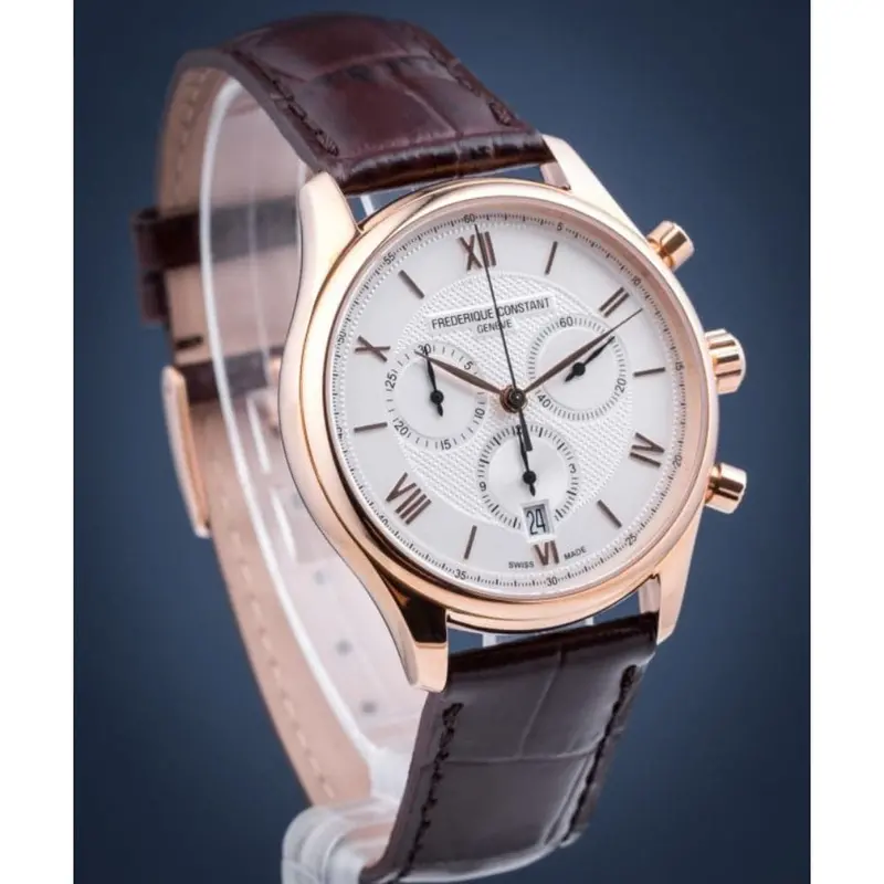 Frederique Constant Fc-292Mv5b4 Brown Leather Men Watch 2