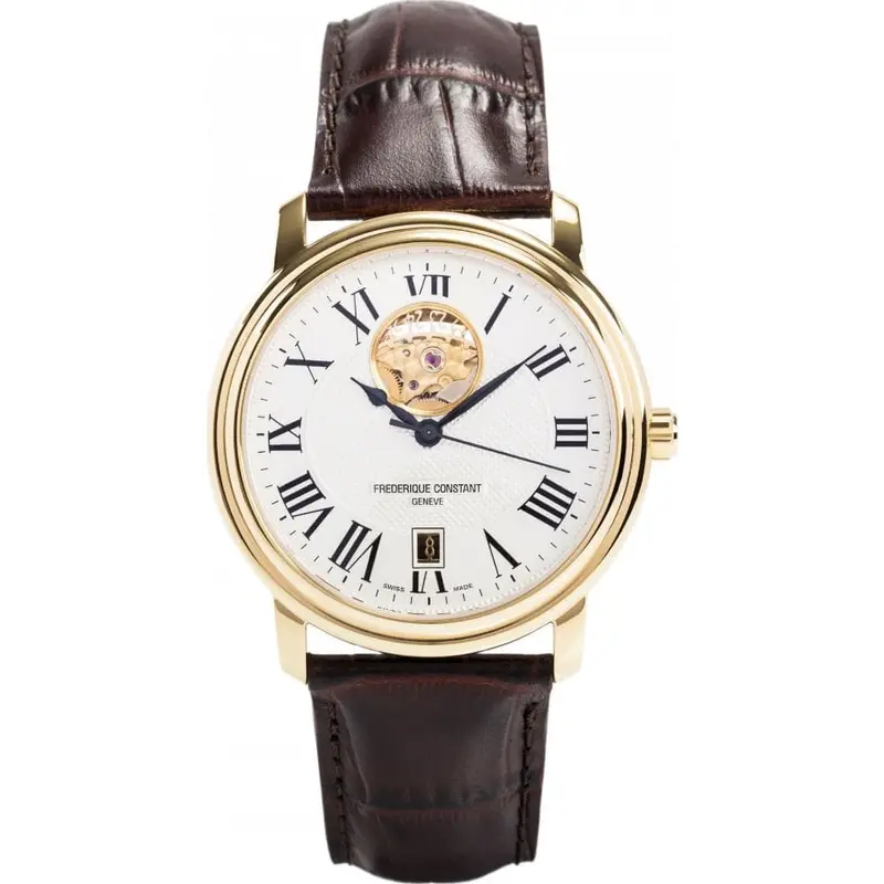 Frederique Constant Fc-315M4p5 Brown Leather Men Watch 1