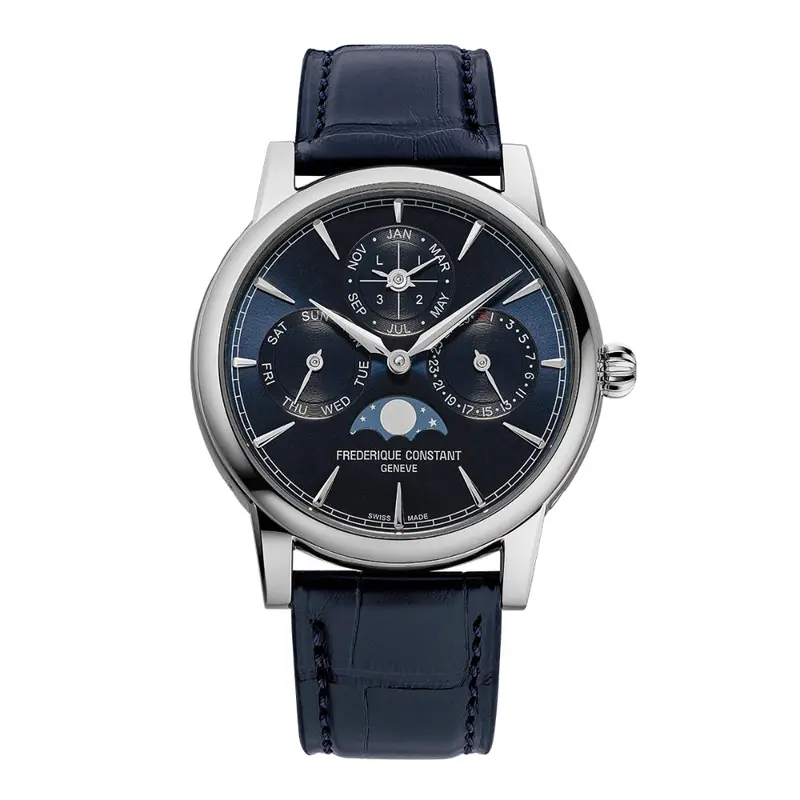 Frederique Constant Geneve Blue Men's Watch - Perpetual Calendar | Fc-776N3h6 1