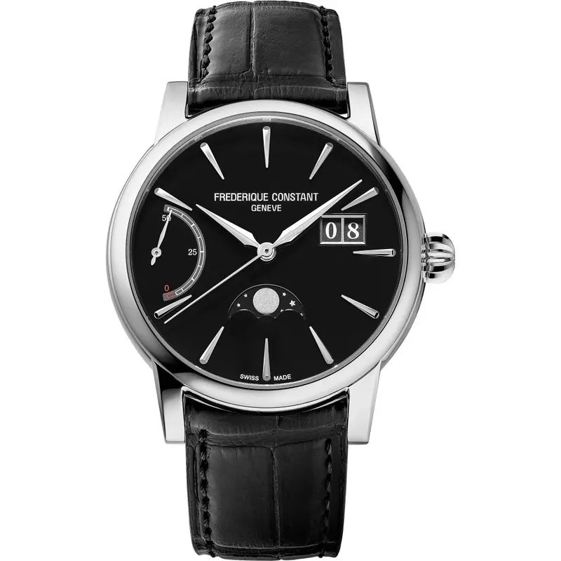 Frederique Constant Geneve Classic Black Men's Watch - Big Date | Fc-735B3h6 1