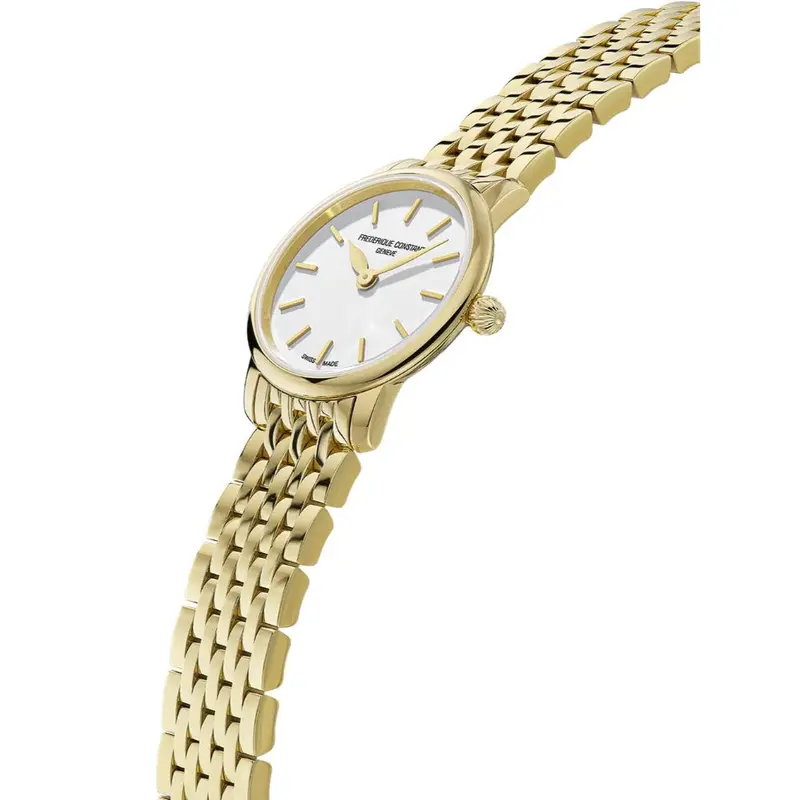 Frederique Constant Geneve Gold Stainless Steel Strap Women Watch Fc-200S5b 2