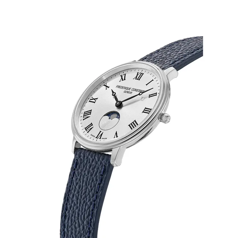 Frederique Constant Geneve Moon Phase Leather Strap Men Watch Fc-206Rs3s6 2