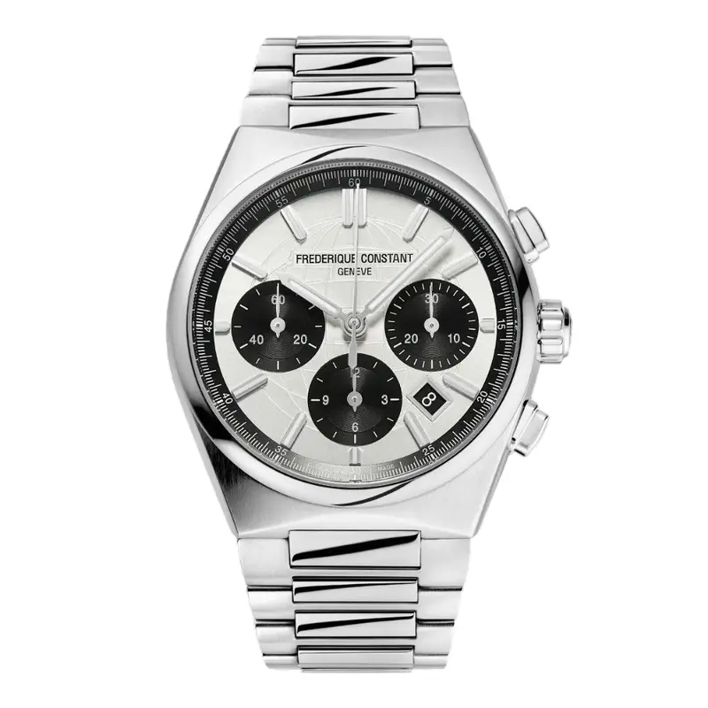 Frederique Constant Silver Stainless Steel Strap Men Watch Fc-391Sb4nh6b 1
