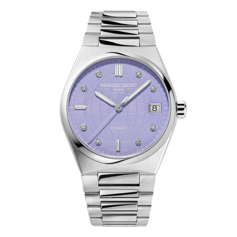 Frederique Constant Silver Stainless Steel Strap Women Watch Fc-303Lpd2nh6b 1