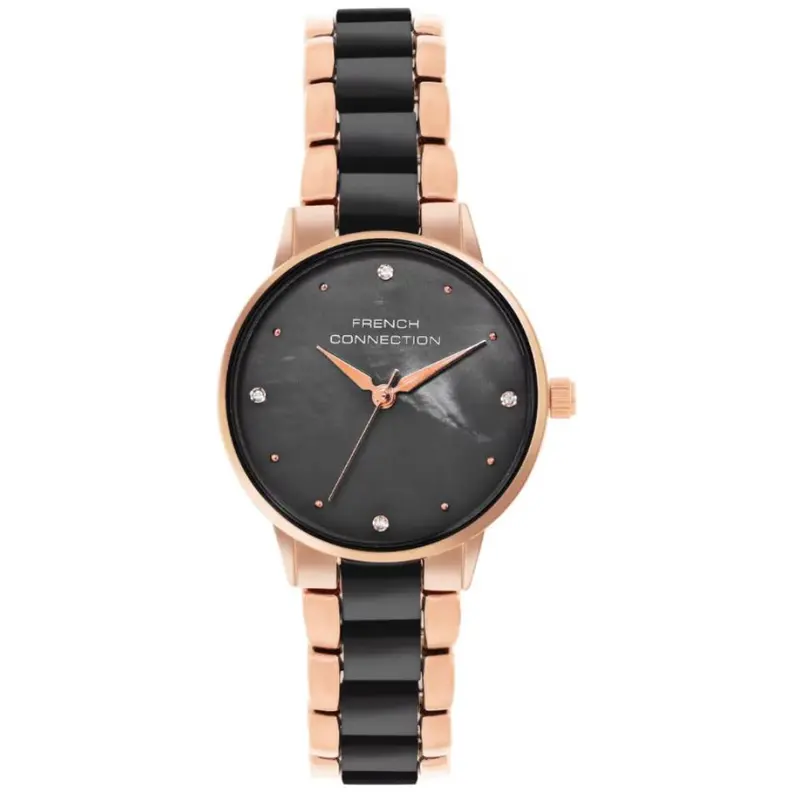 French Connection Black Stainless Steel Strap Women's Watch Fcb10rgm-B 1