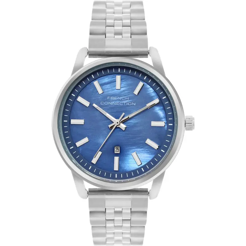 French Connection Blue Dial Stainless Steel Strap Men's Watch Fcb14usm 1
