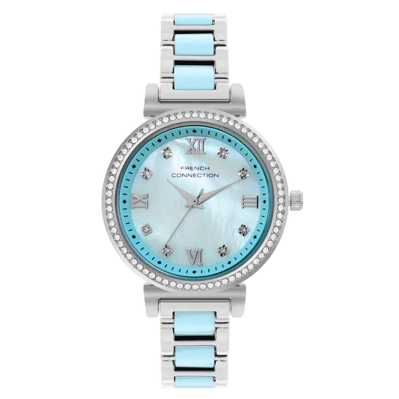French Connection Blue Stainless Steel Strap Women's Watch Fcb13usm 1