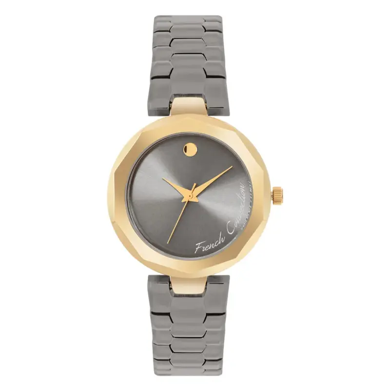 French Connection Gray Stainless Steel Strap Women's Watch Fch08gnm 1