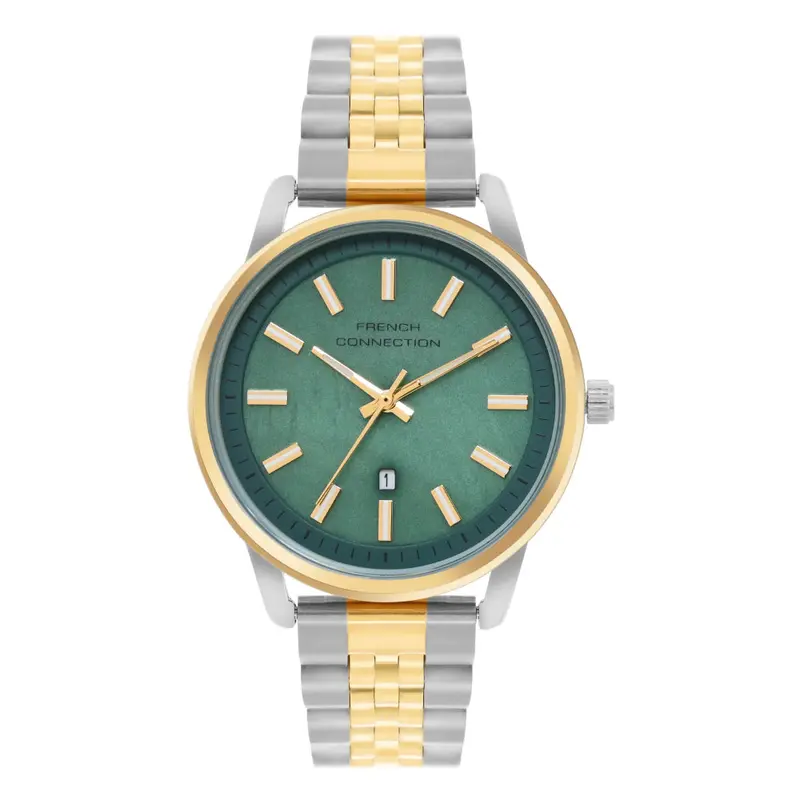 French Connection Green Dial Stainless Steel Strap Women's Watch Fcb14ntm 1