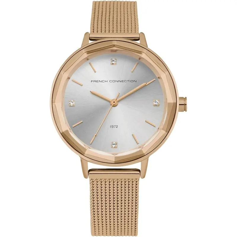 French Connection Rose Gold Stainless Steel Strap Women's Watch Fc1318rgm 1