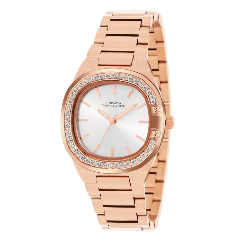French Connection Rose Gold Stainless Steel Strap Women's Watch Fch23rgm 2