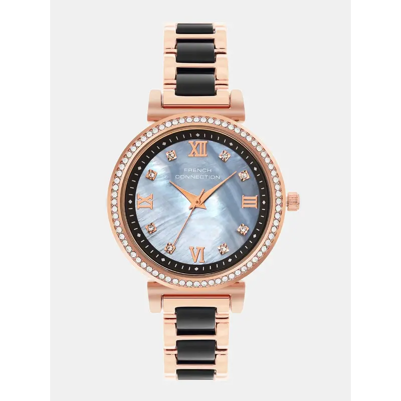 French Connection Two-Tone Stainless Steel Strap Women's Watch Fcb13rgm-B 1