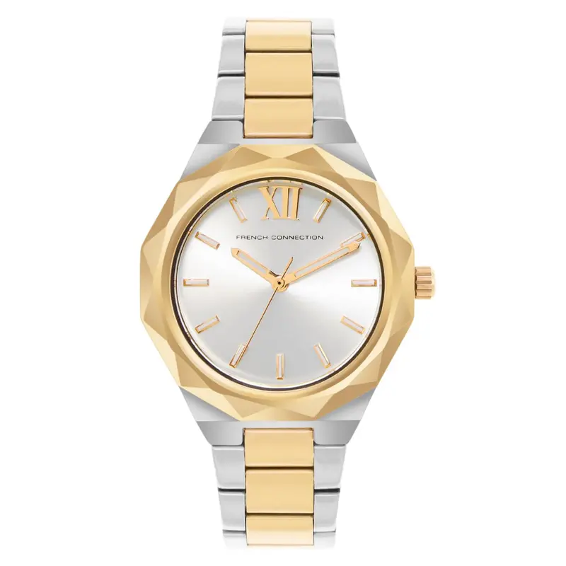 French Connection Two-Tone Stainless Steel Strap Women's Watch Fch1tm 1
