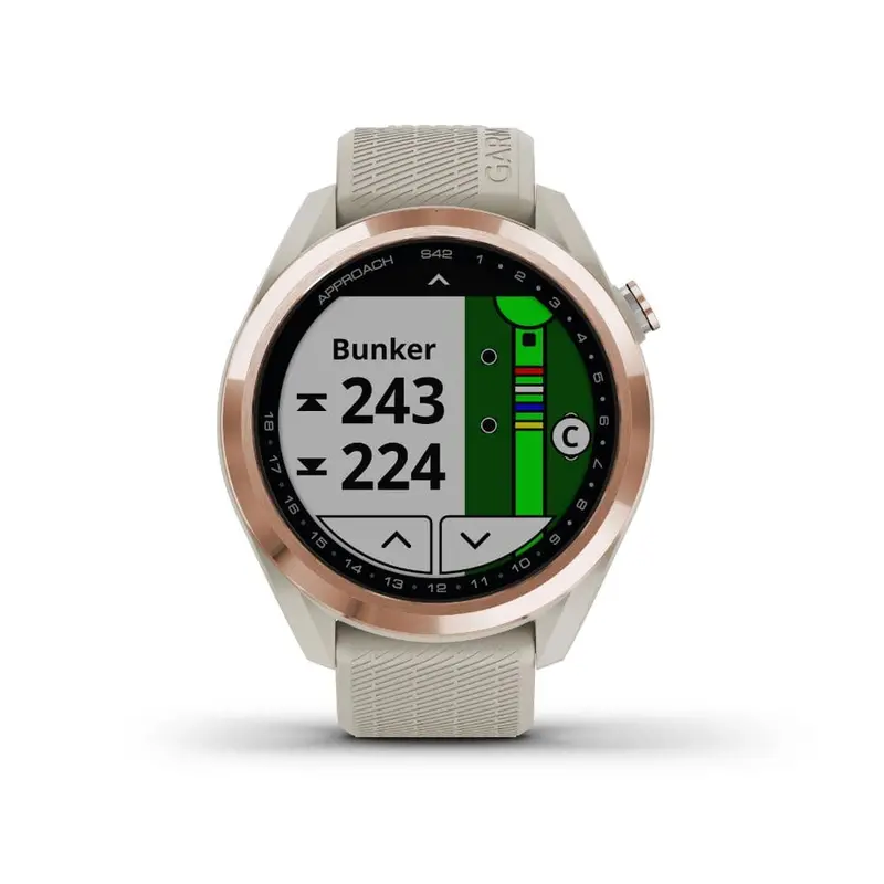 Garmin Approach S42 Gm-010-02572-42 Digital Dial Light Sand Silicone Strap 1