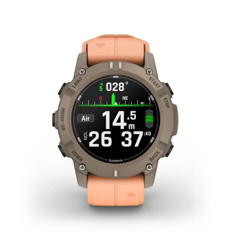 Garmin Descent G2 Gm-010-02986-23 Gps Dive Paloma With Shell Pink Band Smartwatch 1