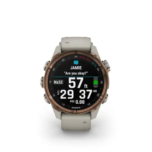 Garmin Descent Mk3 Dive Gm-010-02857-24 43Mm Bronze Pvd Titanium Smart Watch 2
