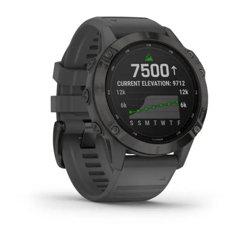 Garmin Fenix 6 Pro Solar Gm-010-02410-40 Black And Slate Grey Smartwatch 2