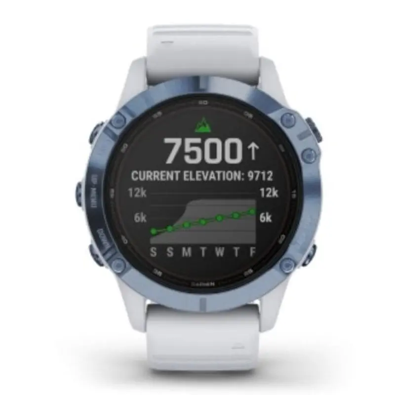 Garmin Fenix 6 Pro Solar Gm-010-02410-41 Cobalt Blue And Whitestone Smartwatch 1