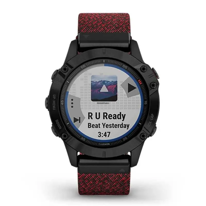 Garmin Fenix 6 Sapphire Black With Heathered Red Gm-010-02158-65 Smartwatch 1
