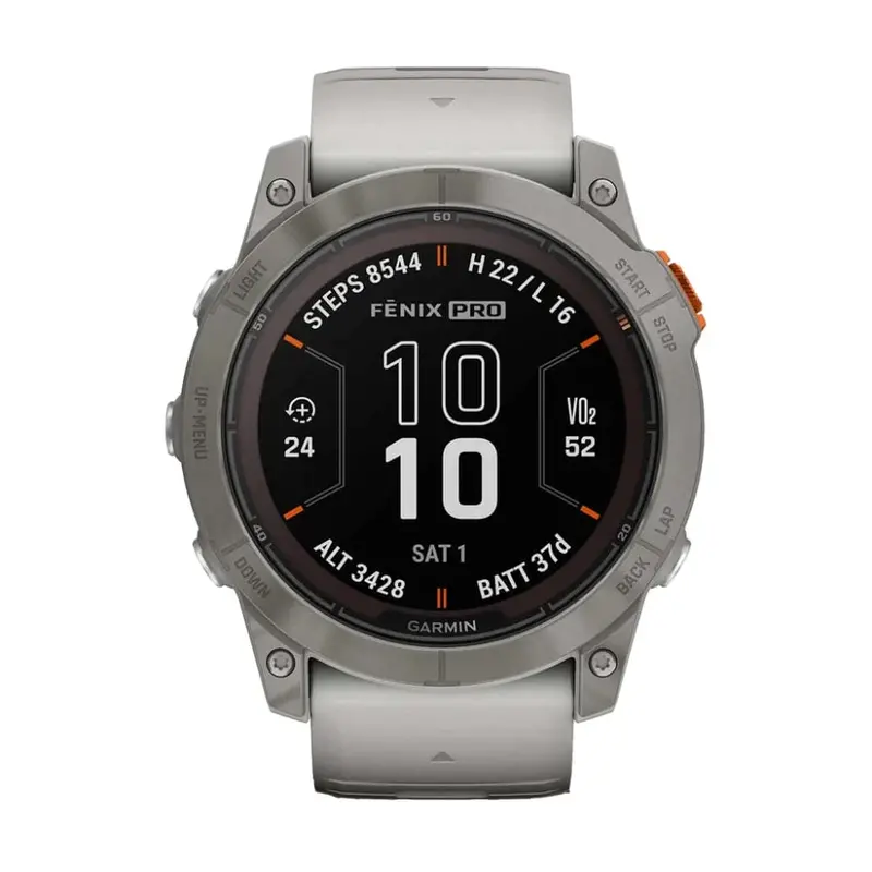 Garmin Fenix 7X Pro Fog Gray Silicone Strap Unisex Watch Gm-010-02778-64 1
