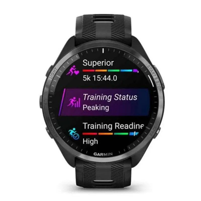 Garmin Forerunner 965 Black Silicone Strap Men Smartwatch Gm-010-02809-80 1