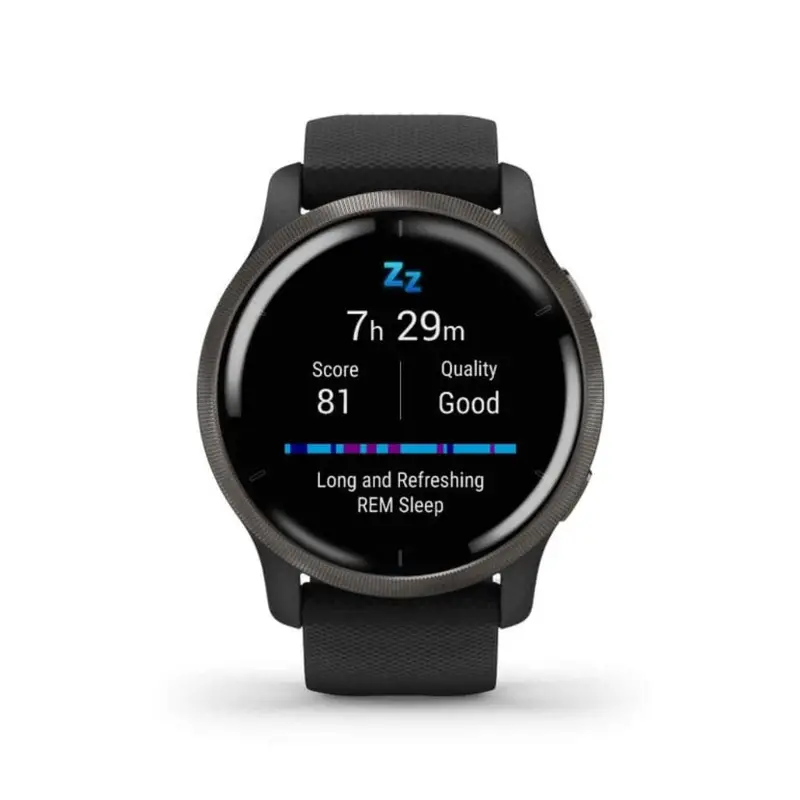 Garmin Gm-010-02430-71 Venu 2 Tracker Black Bezel Black Case And Silicone Band Unisex Smartwatch 1