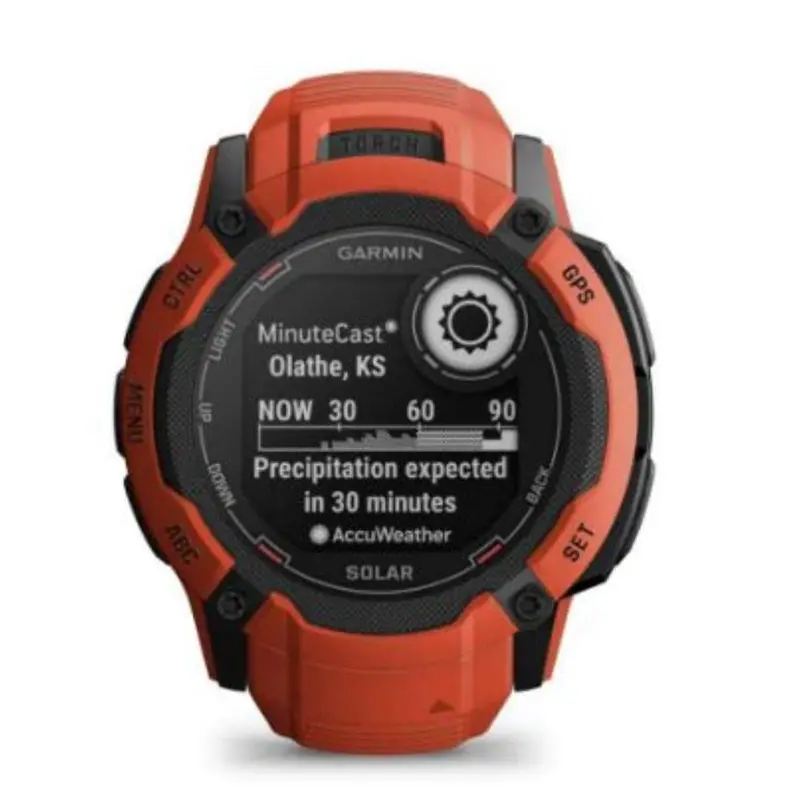 Garmin Instinct 2X Solar Flame Red Silicone Strap Unisex Smartwatch Gm-010-02805-34 1