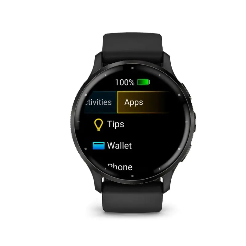 Garmin Venu 3 Slate Stainless Steel Bezel With Black Case Unisex Smartwatch Gm-010-02784-51 2