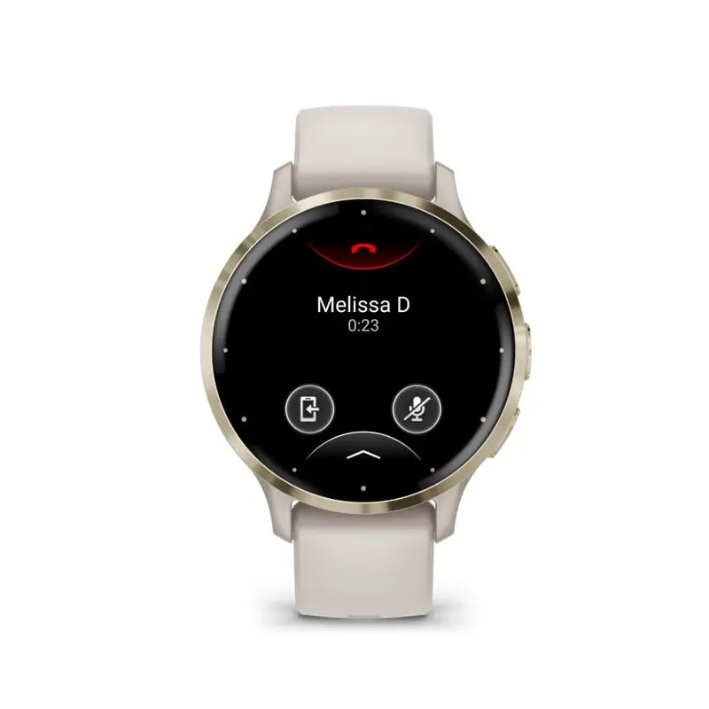 Garmin Venu 3S Cream Gold Stainless Steel Bezel With Ivory Case Gm-010-02785-54 1