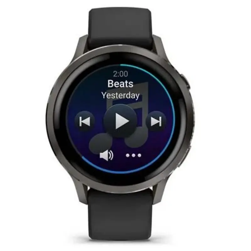 Garmin Venu 4 Gps Black Silicone Strap Unisex Smartwatch Gm-010-03013-42 1