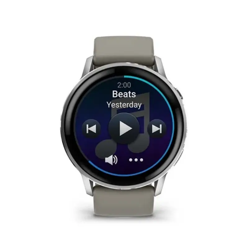 Garmin Venu 4 Gps Silver Gray Silicone Strap Unisex Smartwatch Gm-010-03014-41 1