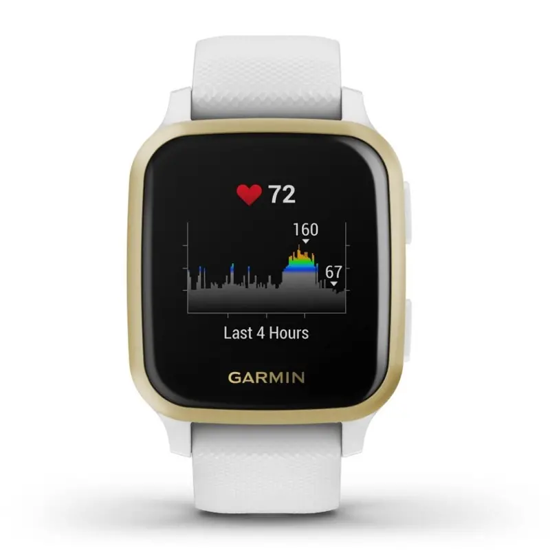 Garmin Venu Sq Gm-010-02427-81 White/Light Gold Smartwatch 1