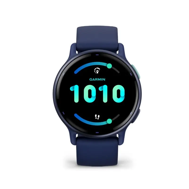Garmin Vivoactive 5 Metallic Navy Aluminum Bezel With Navy Case And Silicone Band Gm-010-02862-52 1