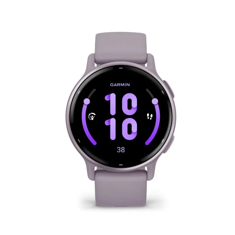 Garmin Vivoactive 5 Metallic Orchid Aluminum Bezel With Orchid Case And Silicone Gm-010-02862-53 1