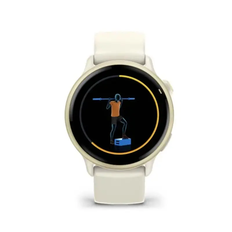 Garmin Vivoactive 6 Lunar Gold With Bone Band Gps Smartwatch Gm-010-02985-41 1